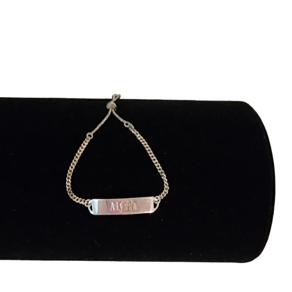 Sterling silver adjustable bolo bracelet